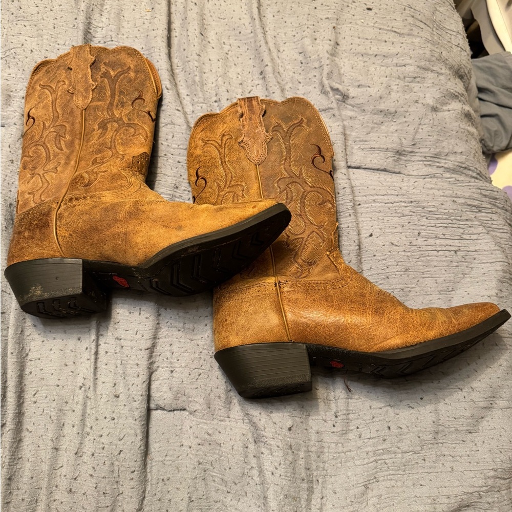 Justin Boots Brown Heeled Boots